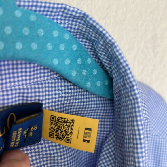 Polo by Ralph Lauren Blue Long Sleeve Slim Dress Shirt Size 10 - Picture 7 of 7